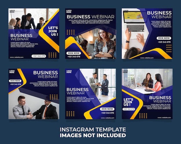 Business Webinar Instagram Post Template