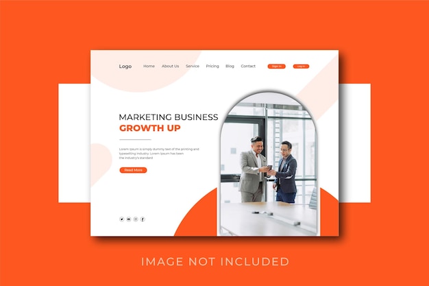 Business Website header templat