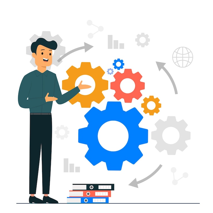 Vector business wheel target