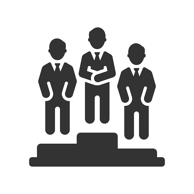 Business winner team icon