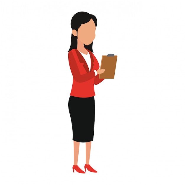 Vector business woman avatar vector illustration graphic design