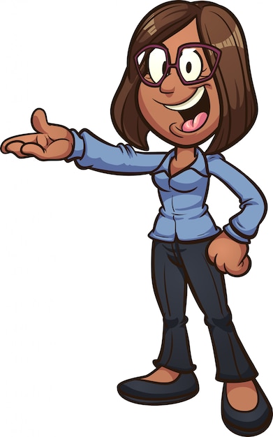 Business woman cartoon illustration