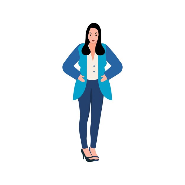 Business woman vector illustration