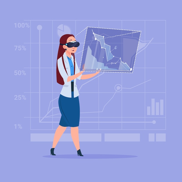 Vector business woman