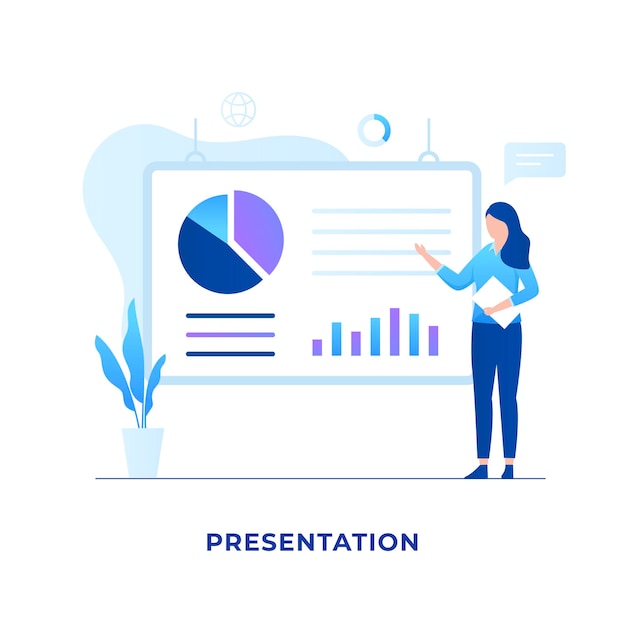 Business women presentation concept.