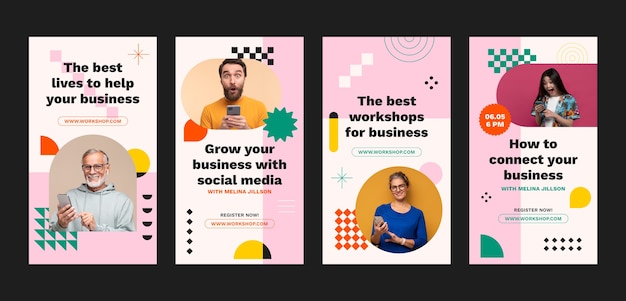 Business workshop instagram stories