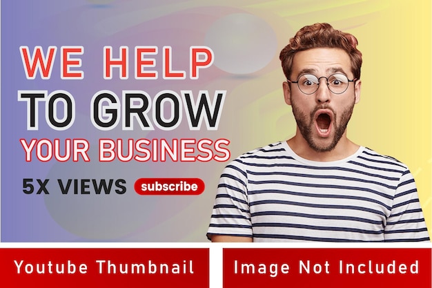 Vector business you tube thumbnail design