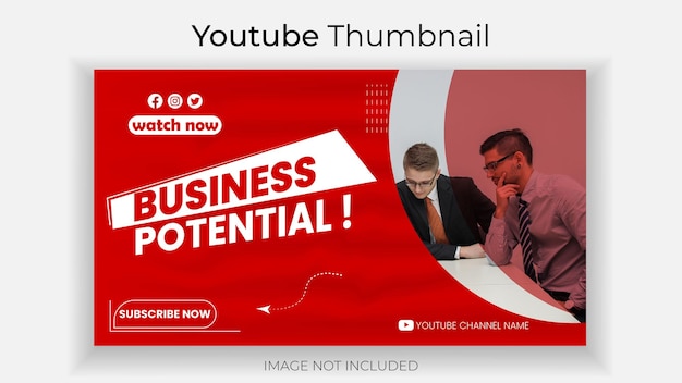 Vector business you tube thumbnail