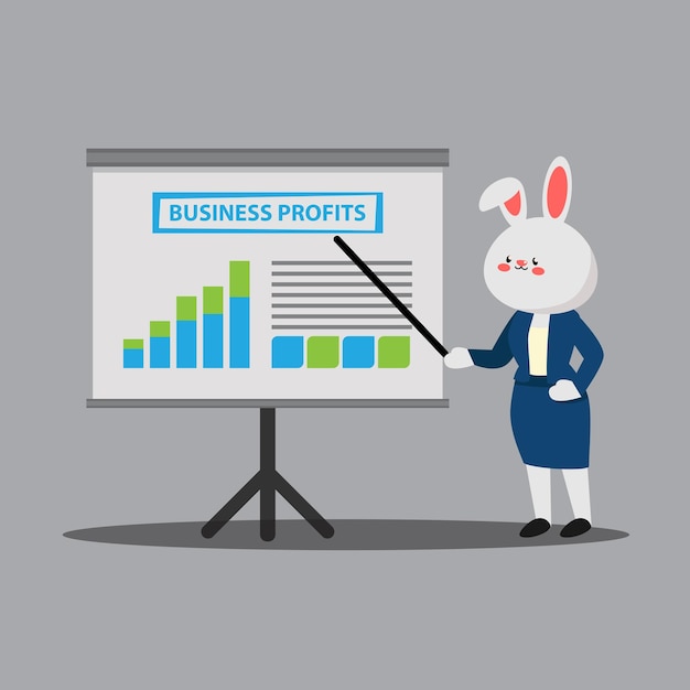 Vector businessman character design online business