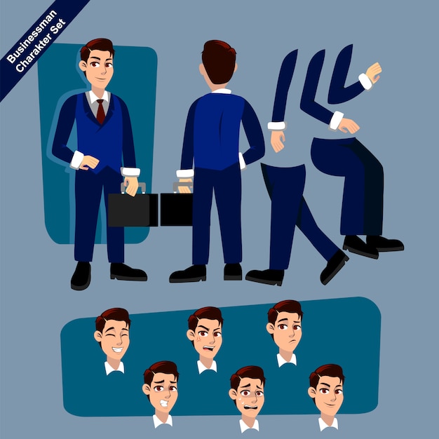 Businessman character set