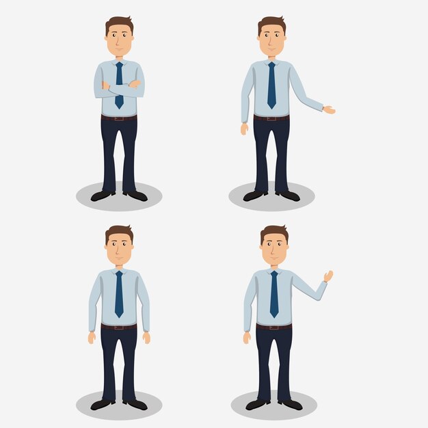 Businessman Character Set