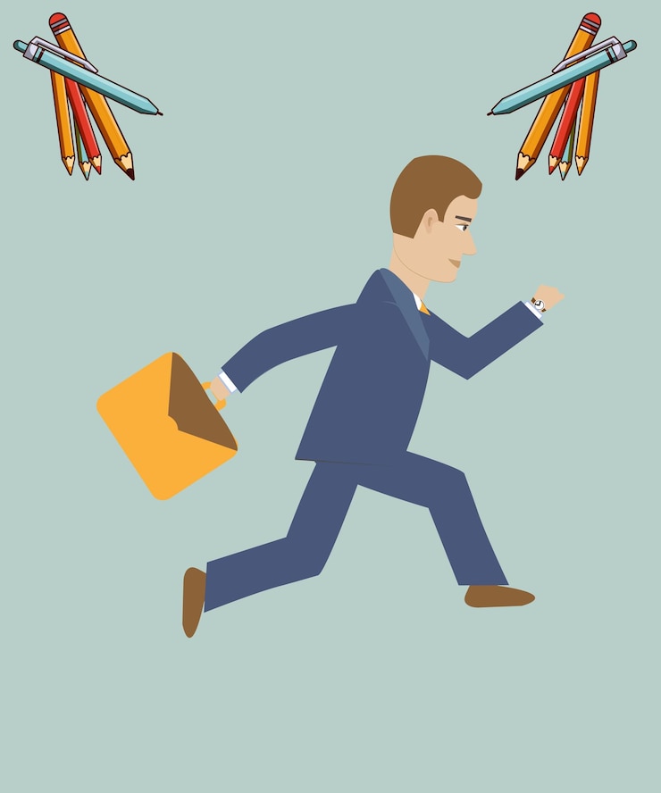 Vector businessman character simple vector