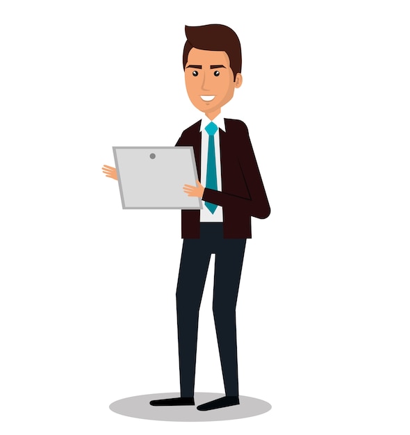 Vector businessman character