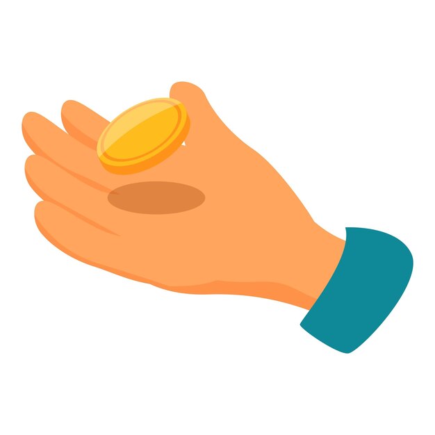 金貨を握るビジネスマン 金融コンセプト