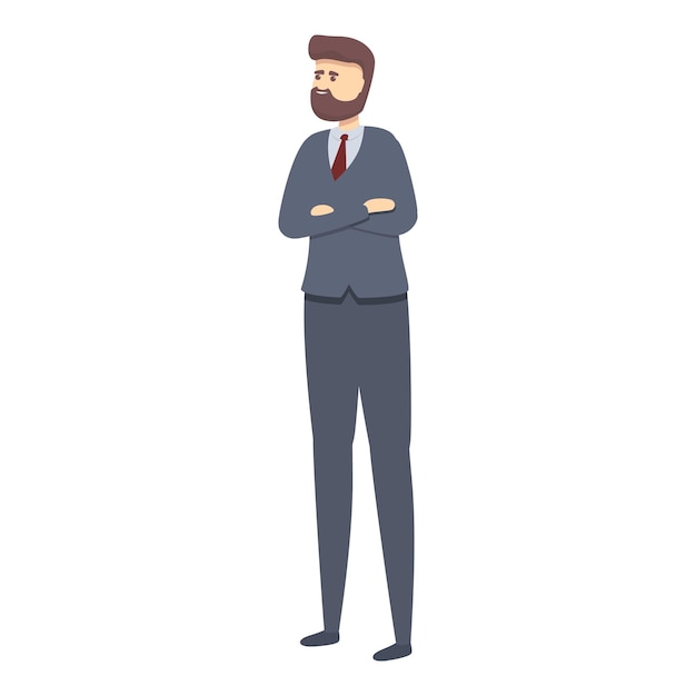 businessman icon cartoon vector business person office professional