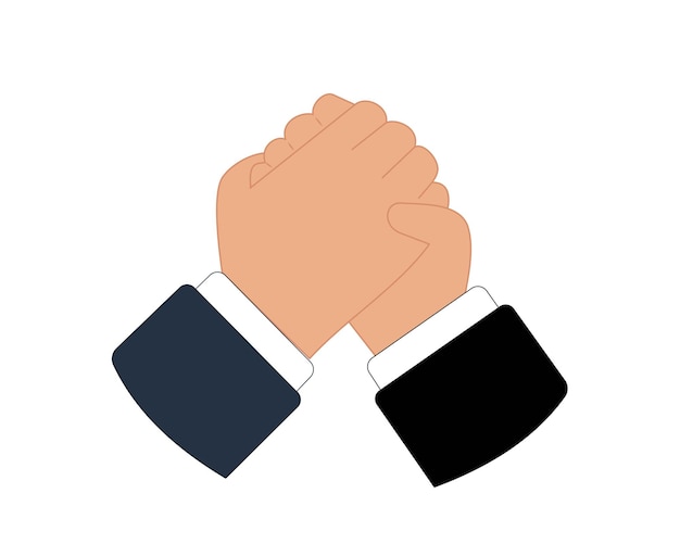 Businessman icon shaking hands cooperation business deal cooperation business