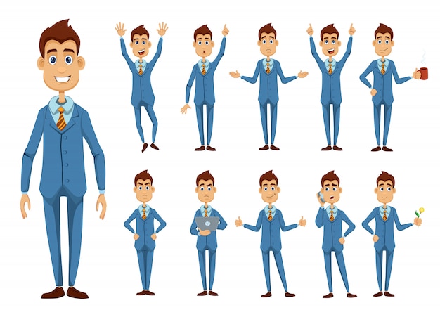 Businessman  illustration character set