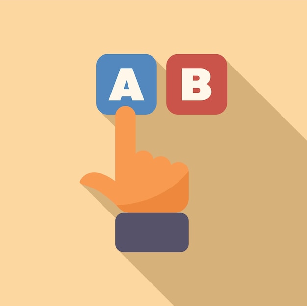 ビジネスマンが選択肢 (A) と選択肢 (B) のどちらかを選ぶ