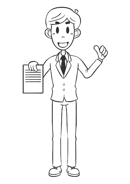 Businessman Male Whiteboard 3