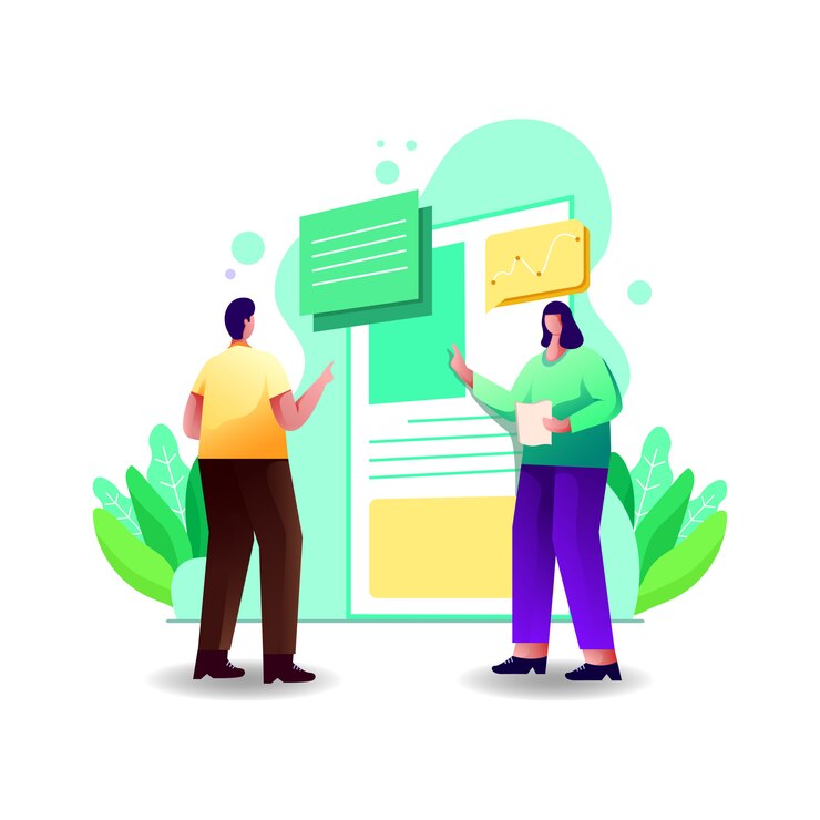 Vector businessman plan illustration concept.