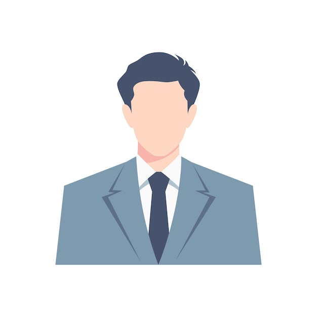 businessman portrait vector illustration