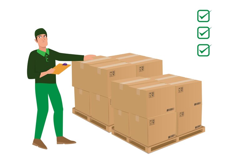 Vector businessman product inspectioncartoon of business success is the concept of the man characters business the mood of people can be used as a background banner infographic illustration vector