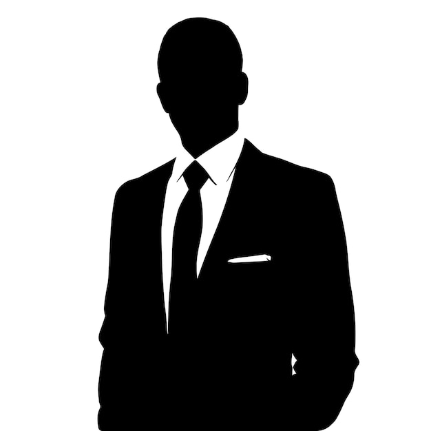 Businessman silhouette symbol Vector illustration