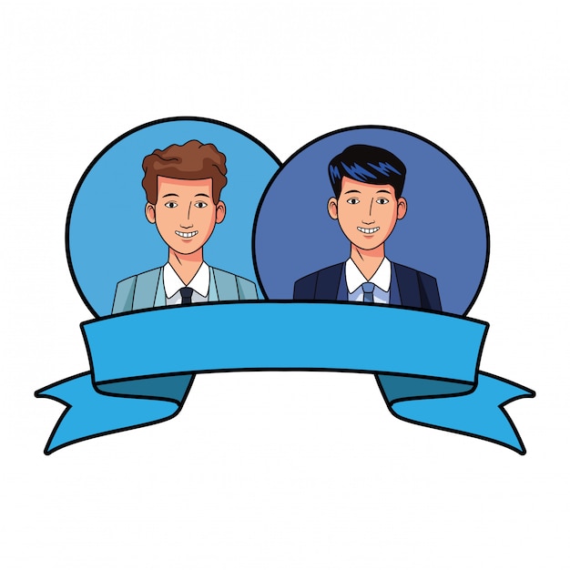 Profilo avatar uomini d'affari