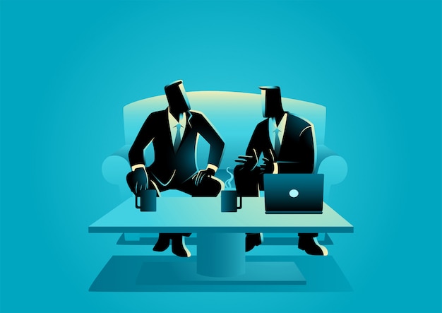 Businessmen having a casual meeting