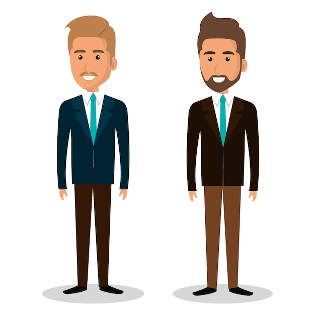 Businesspeople avatars characters icon