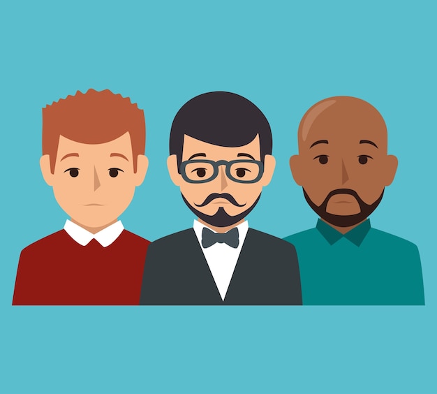 businesspeople character avatar icon