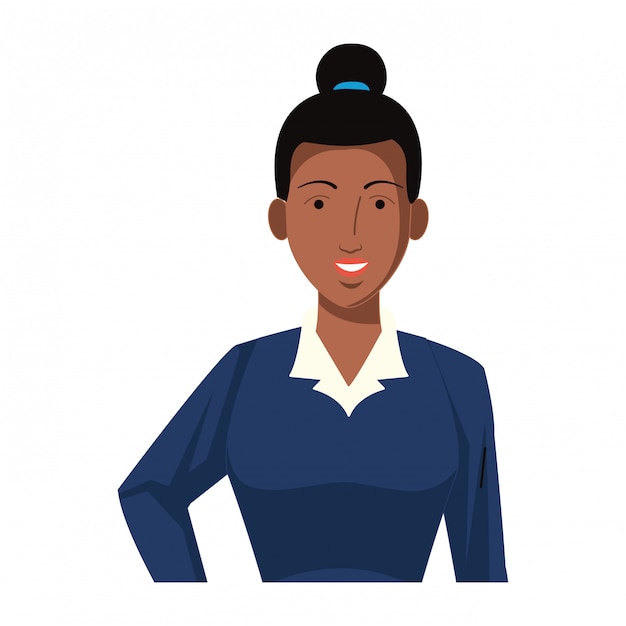 businesswoman avatar cartoon character profile 