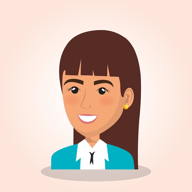 businesswoman avatar character 