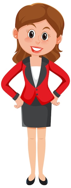 Businesswoman with happy face