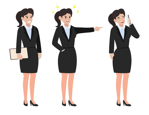 Vector businesswomen character