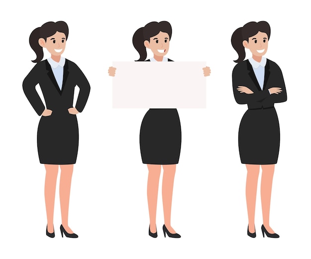 Vector businesswomen character