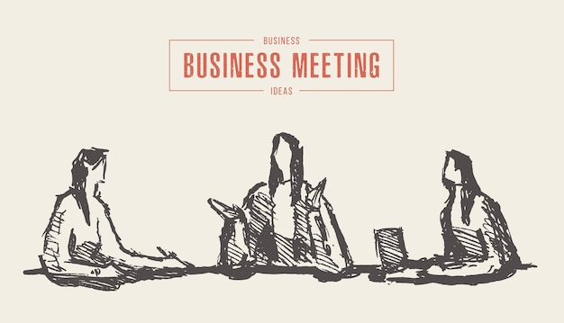 businesswomen working on a new project with a team