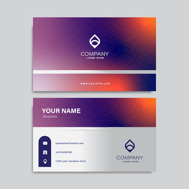 Vector bussines card abstract