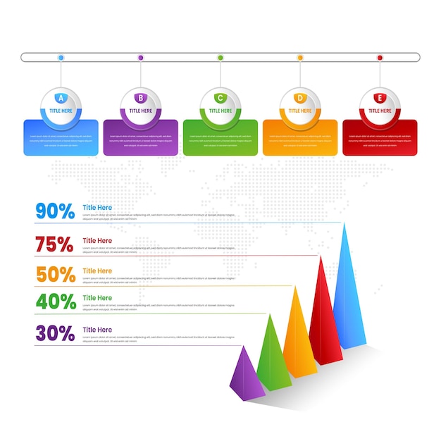 bussines infographic chart element