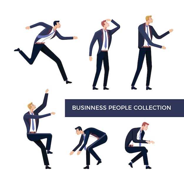 Vector bussines people collection