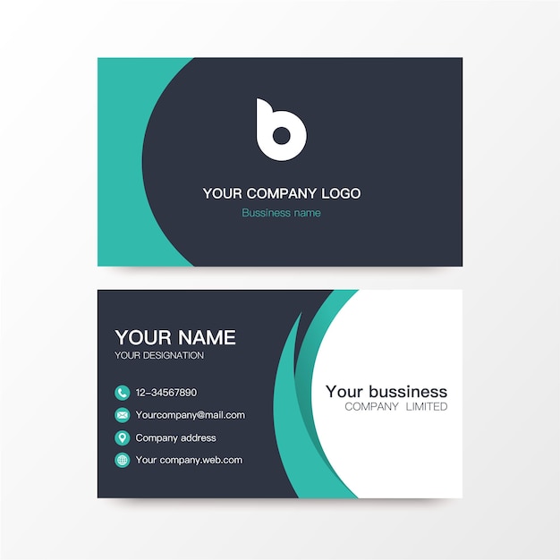 Bussiness Card For Company simple Vector Illustration