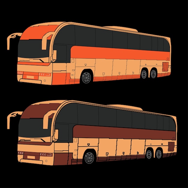 Busvector. Beste kwaliteit bus vector