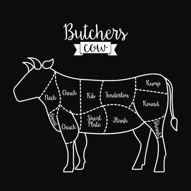 butcher concept design, vector illustration eps10 graphic 