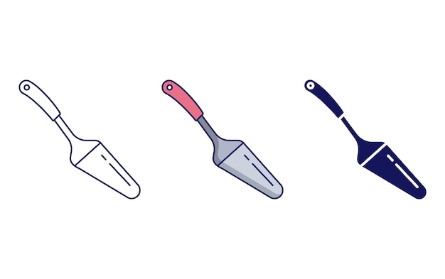 Butcher knife vector icon