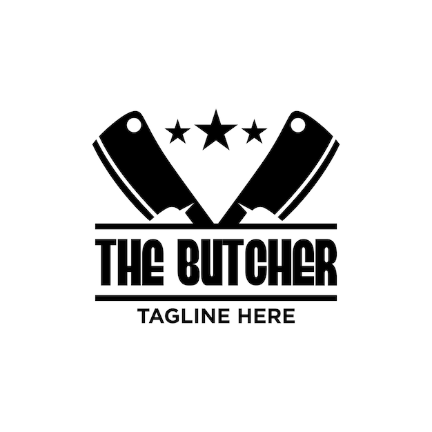 Butcher Logo Design Template Inspiration, Vector Illustration.