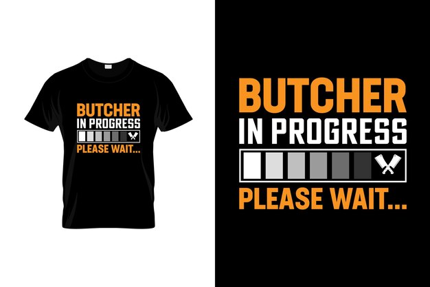 Butcher T shirt design