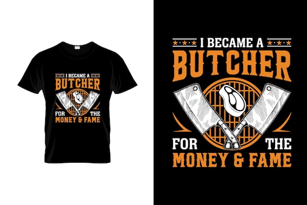 Butcher Tshirt design