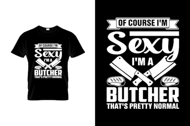 Butcher tshirt design