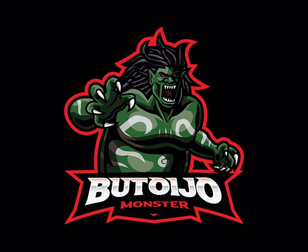 Disegno del logo della mascotte buto ijo