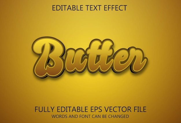 Butter text effect